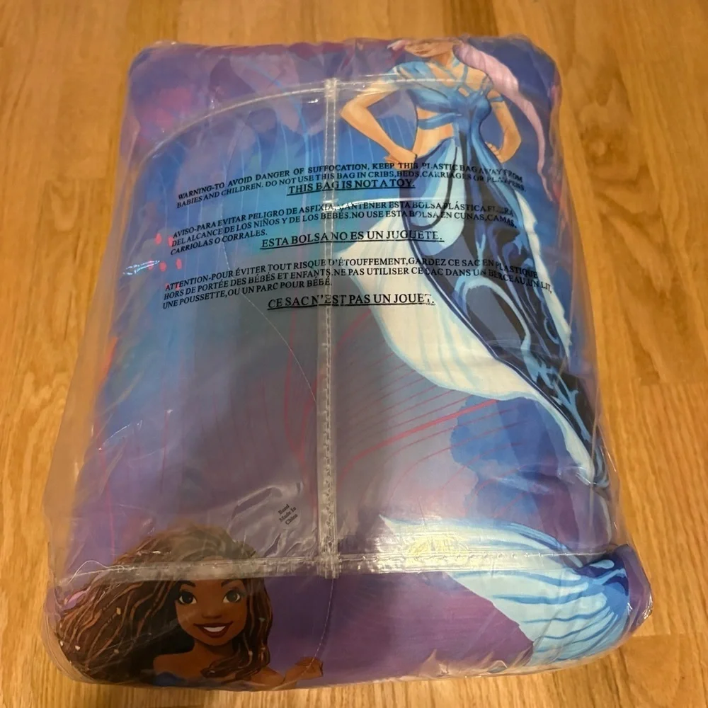 Disney Little Mermaid 7-Piece Full Bed Set Comforter Sheets Pillow Case NEW